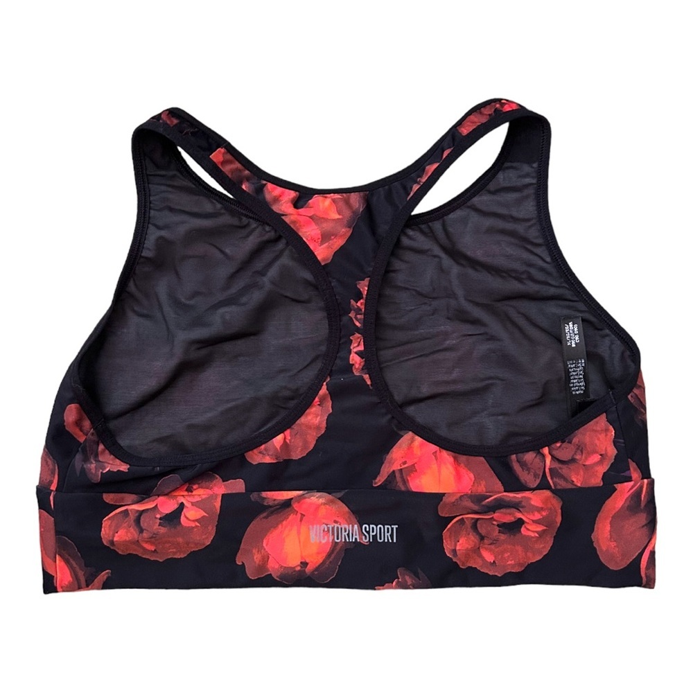 Victoria Secret Sport Rose Graphic Print Racerback Bra - Picture 2 of 5